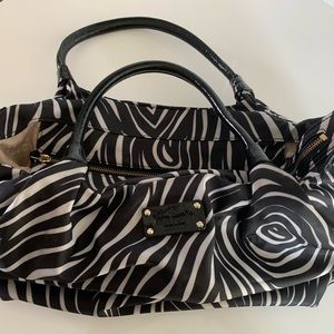 Kate Spade Nylon Satchel Bag in Zebra Print